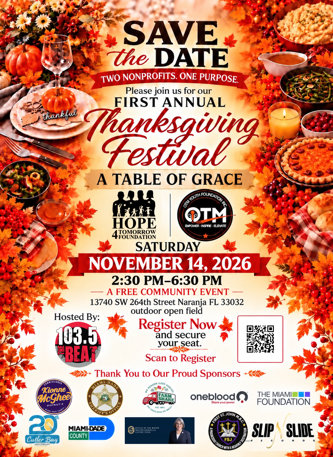 First Annual Table of Grace Thanksgiving Festival